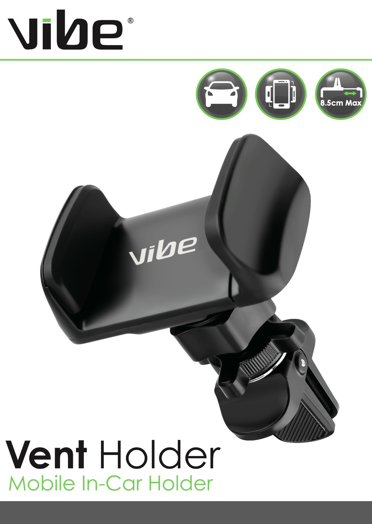 PHONE HOLDER,Universal In Car Vent Holder Boxed H/pk