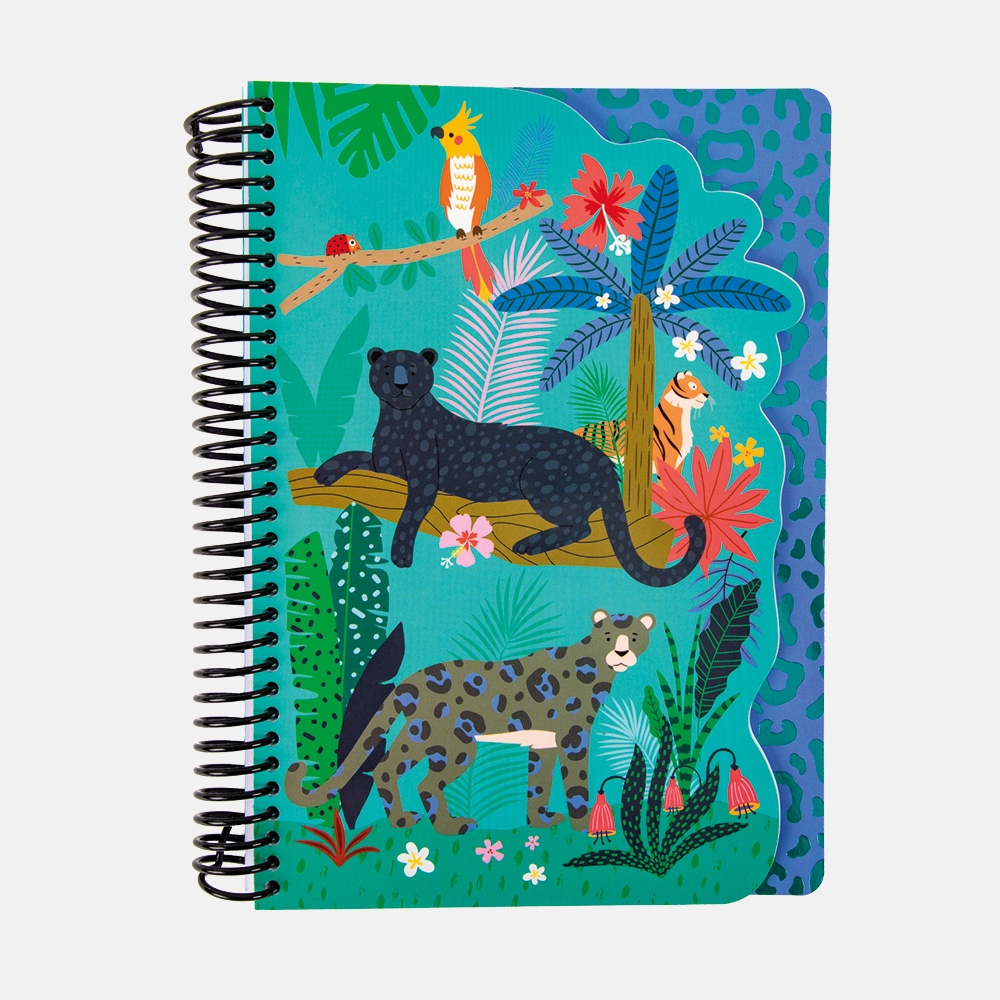 NOTEBOOK,A5 Jungle Life Twin Wire 60 page