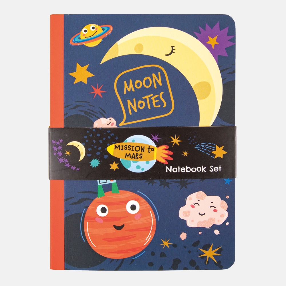 NOTEBOOK,A6 Mission to Mars 3`s Casebound Soft Touch 96 pg