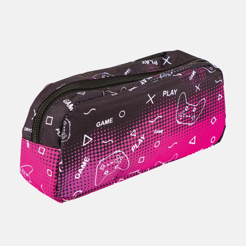 PENCIL CASE,Level Up 2 Compartment, Zipped