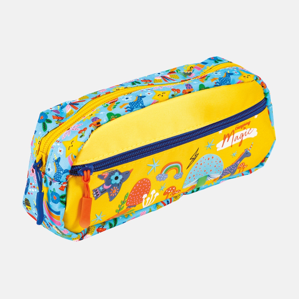 PENCIL CASE,Magical Forest 2 Compartment, Zipped
