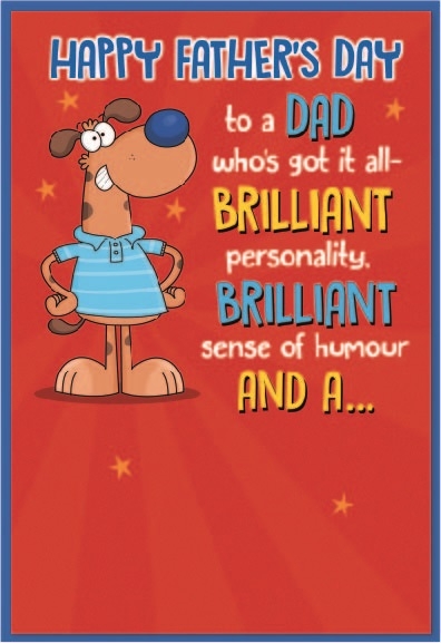FATHER`S DAY CARDS,Dad 6`s Humerous Text