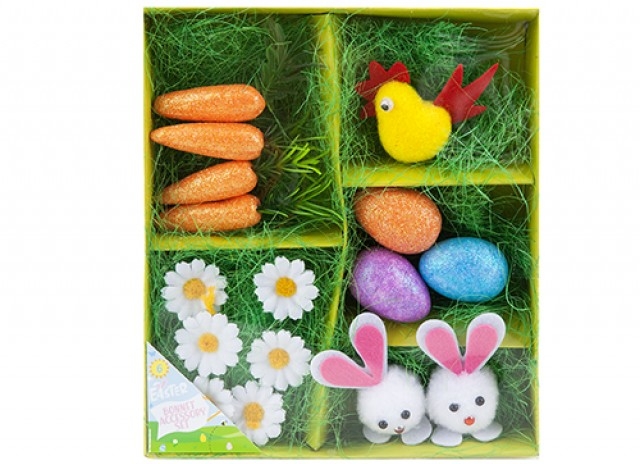EASTER BONNET,Decoration Kit 16 Piece [Splittable]