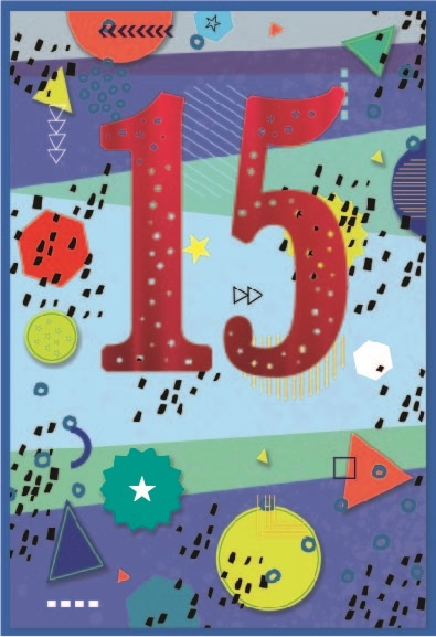 AGE 15 CARDS,Male 6`s Geometrical Shapes