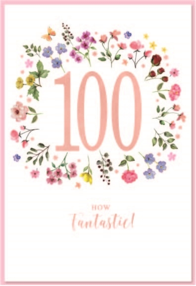 AGE 100 CARDS,Female 6`s Wild Flowers