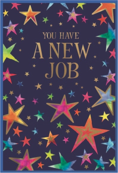 NEW JOB CARDS,6`s Multicoloured Stars