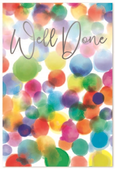 WELL DONE CARDS,6`s Coloured Dots