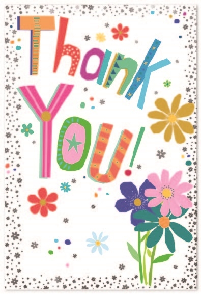 THANK YOU CARDS,6`s Flowers