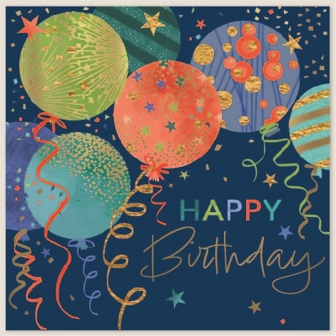 BIRTHDAY CARDS,6`s Balloons