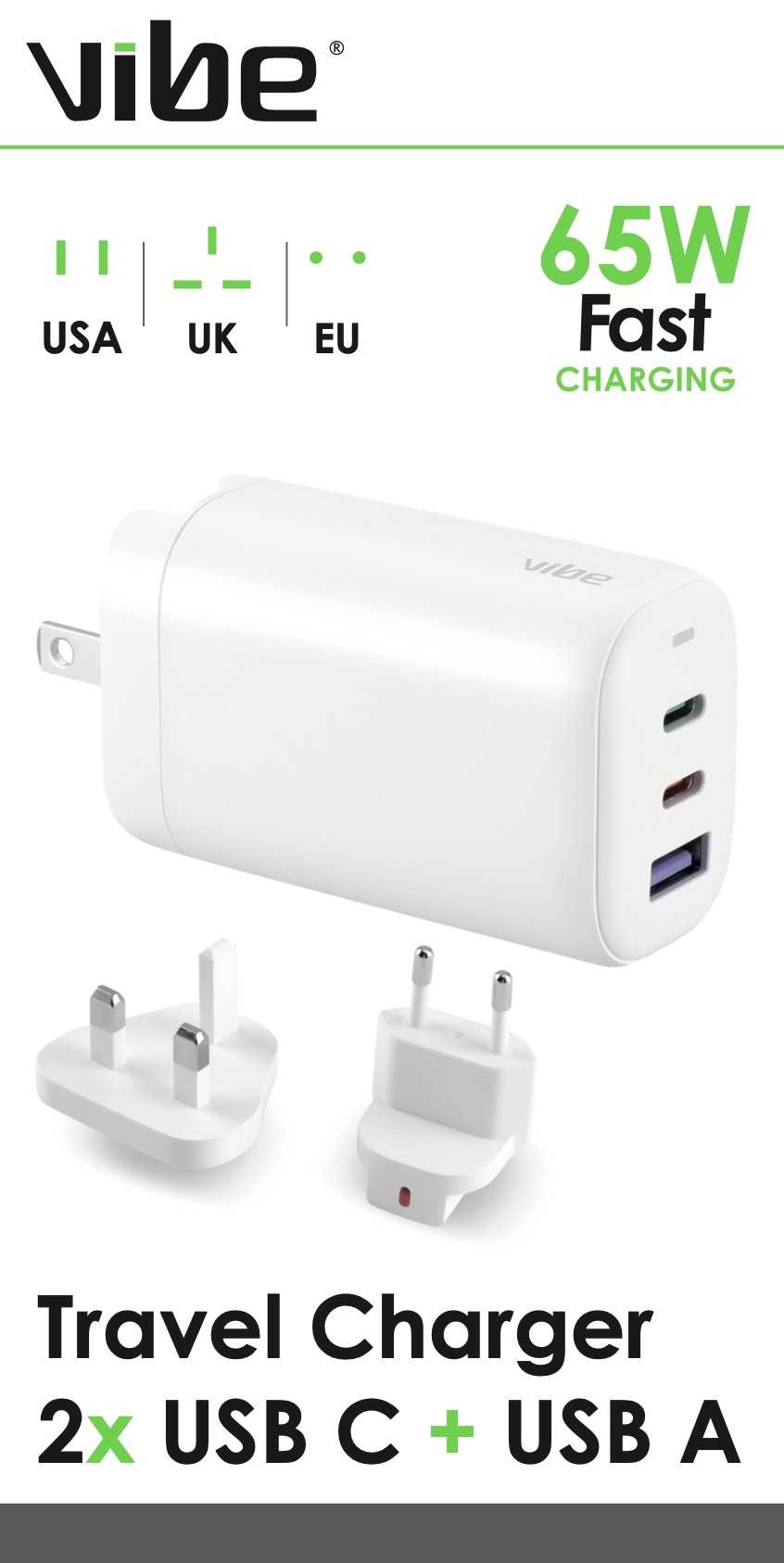 CHARGER,Mains,Worldwide 65w