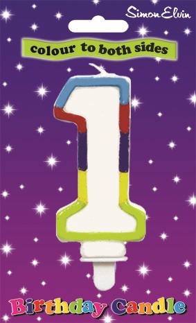 CAKE CANDLE,NUMERAL 1 [Packs Only]