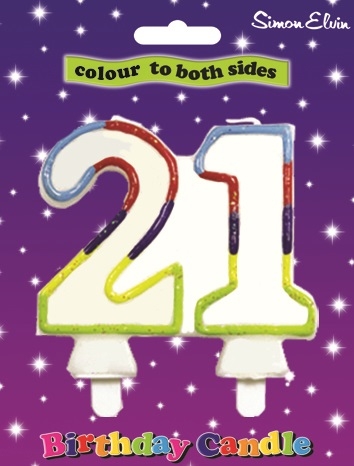CAKE CANDLE,Age 21 [Packs Only]
