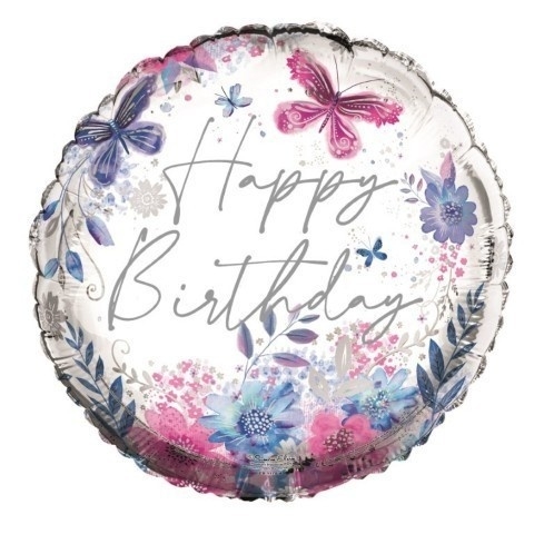 BALLOONS,Happy Birthday Helium Foil [Packs Only]