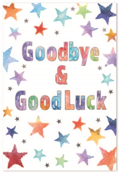 GOOD LUCK CARDS,6`s Text & Stars