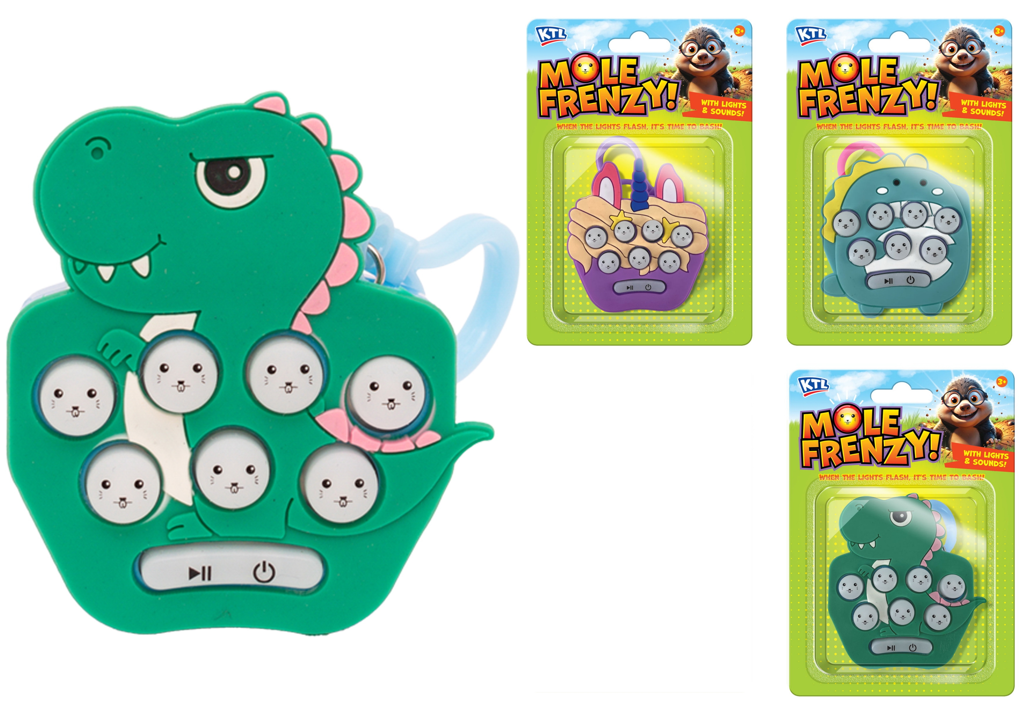 MOLE FRENZY GAME, With Light & Sound, Bash The Mole I/cd [Splittable]