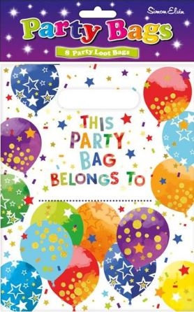 PARTY BAGS,Stars & Balloon`s 8`s [Packs Only]
