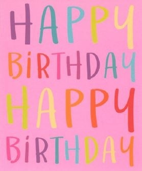 GIFT TAG, Pink Text [Packs Only]