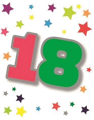 GIFT TAG,Age 18 [Packs Only]