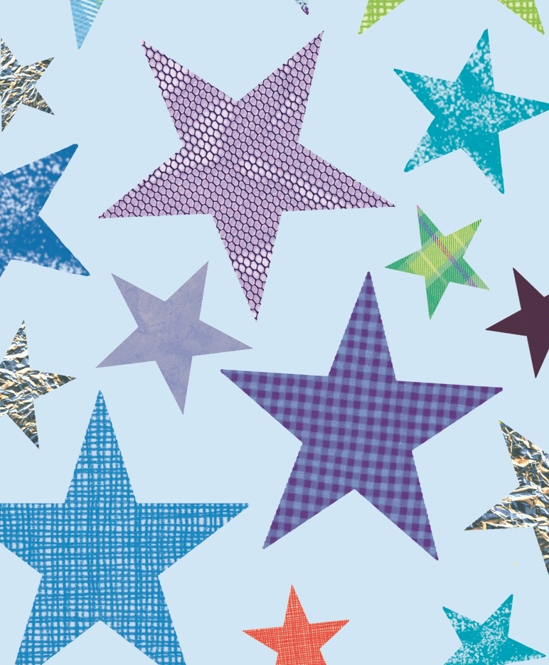 GIFT TAG, Blue Stars [Packs Only]