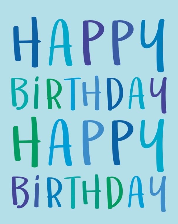 GIFT TAG, Blue Text [Packs Only]