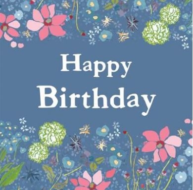 BIRTHDAY CARDS,6`s Julie & Dodsworth, Dark/Flowers