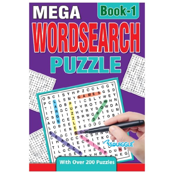 ACTIVITY BOOK,Mega Wordsearch A5 2 Assorted [Packs Only]