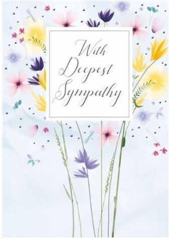 SYMPATHY CARDS,6`s Floral