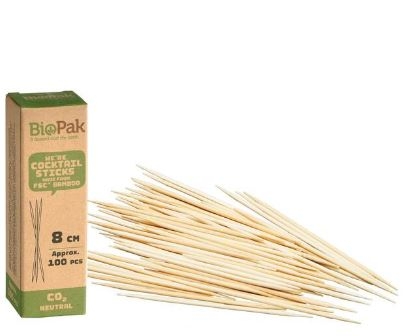COCKTAIL STICKS, Bamboo Eco Friendly 100`s [Packs Only]