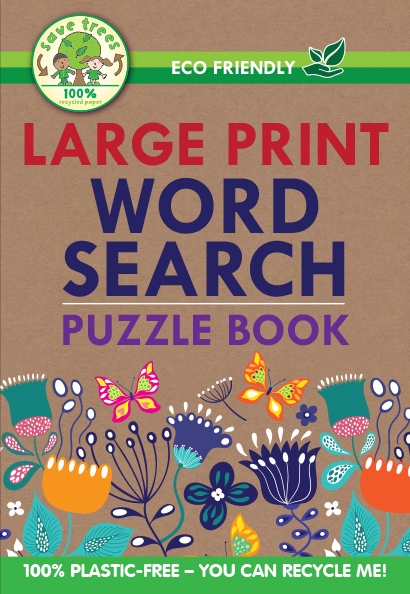 ACTIVITY BOOK,Eco Friendly Word Search A5 Large Print [Packs Only]