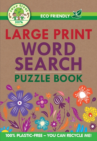 ACTIVITY BOOK,Eco Friendly Word Search A5 Large Print [Packs Only]