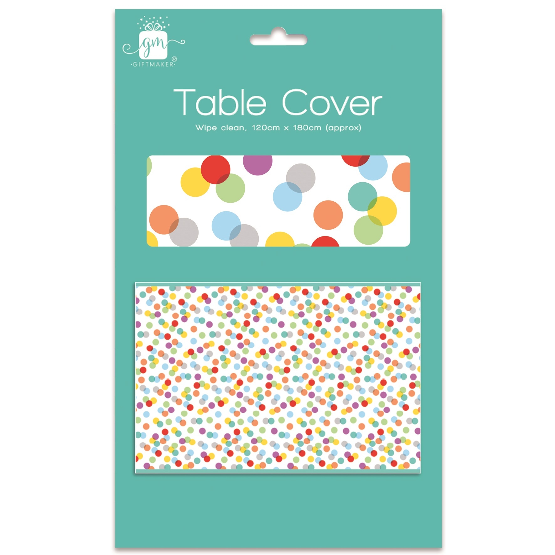 TABLECOVER,Spots 120x180cm H/pk [Splittable]