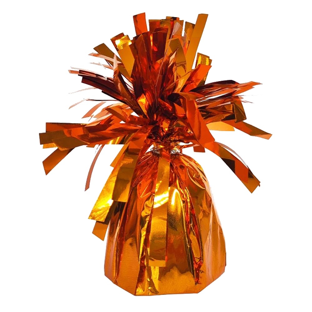 BALLOON WEIGHT, Orange Foil [Packs Only]