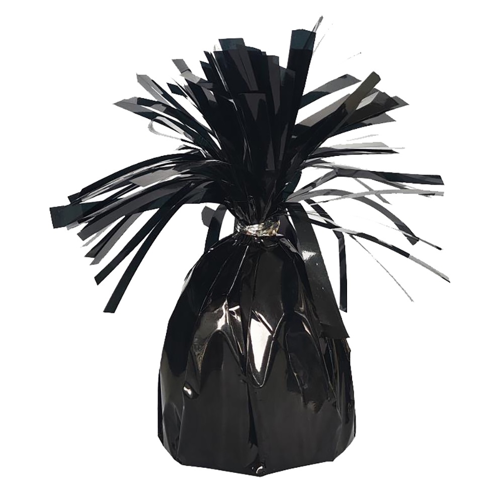 BALLOON WEIGHT, Black Foil [Packs Only]