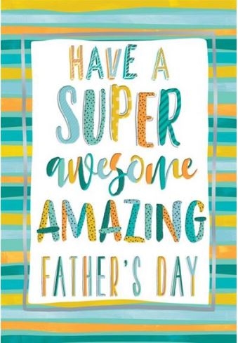 FATHER`S DAY CARDS,6`s Multi-Coloured & Text