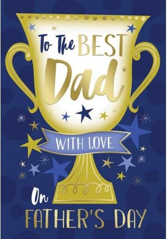 FATHER`S DAY CARDS,6`s Trophy Cup & Stars