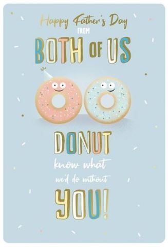 FATHER`S DAY CARDS,6`s Quirky Donuts!