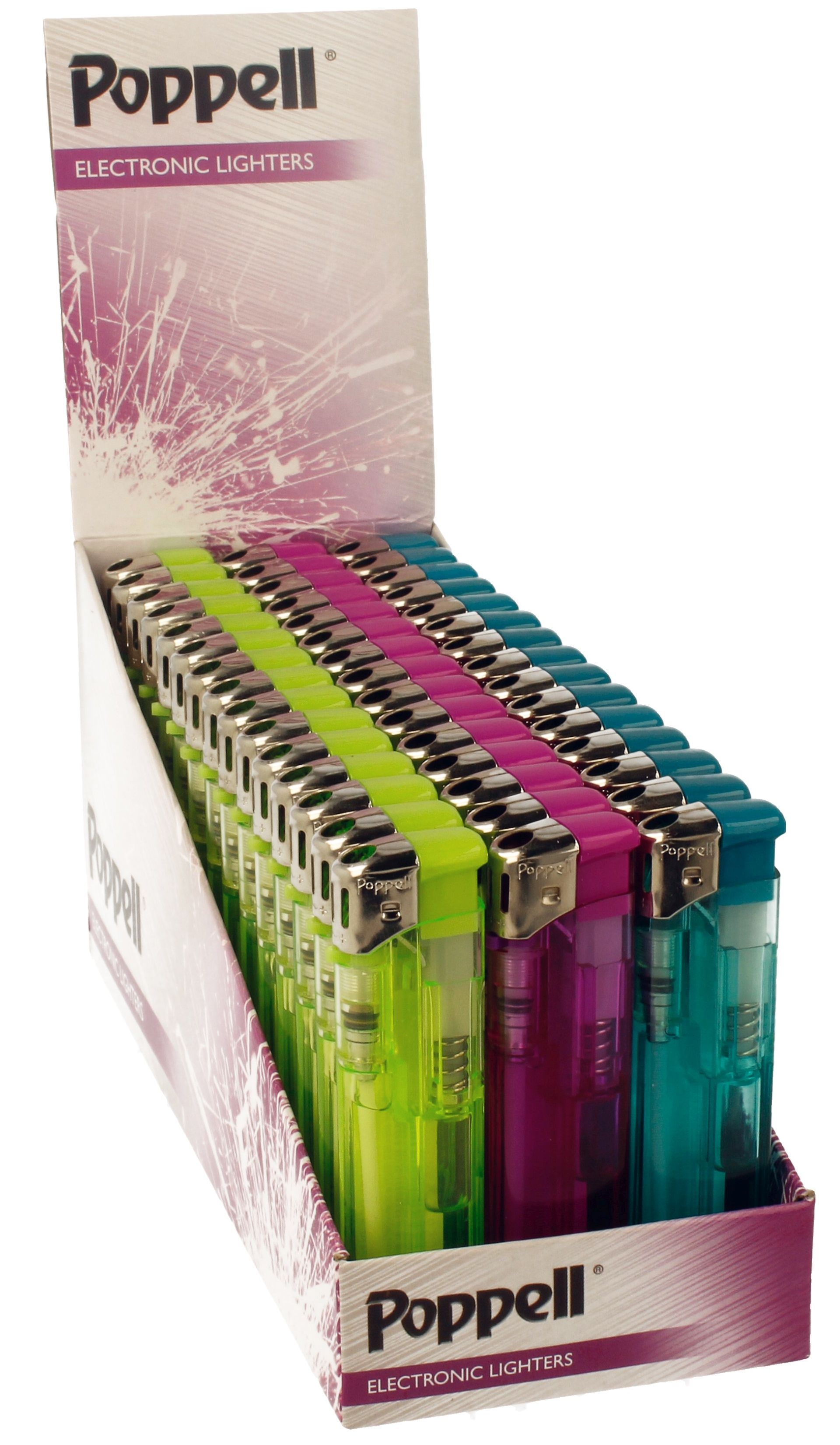 LIGHTER,Refillable Poppell Electronic Child Resistant CDU [Packs Only]