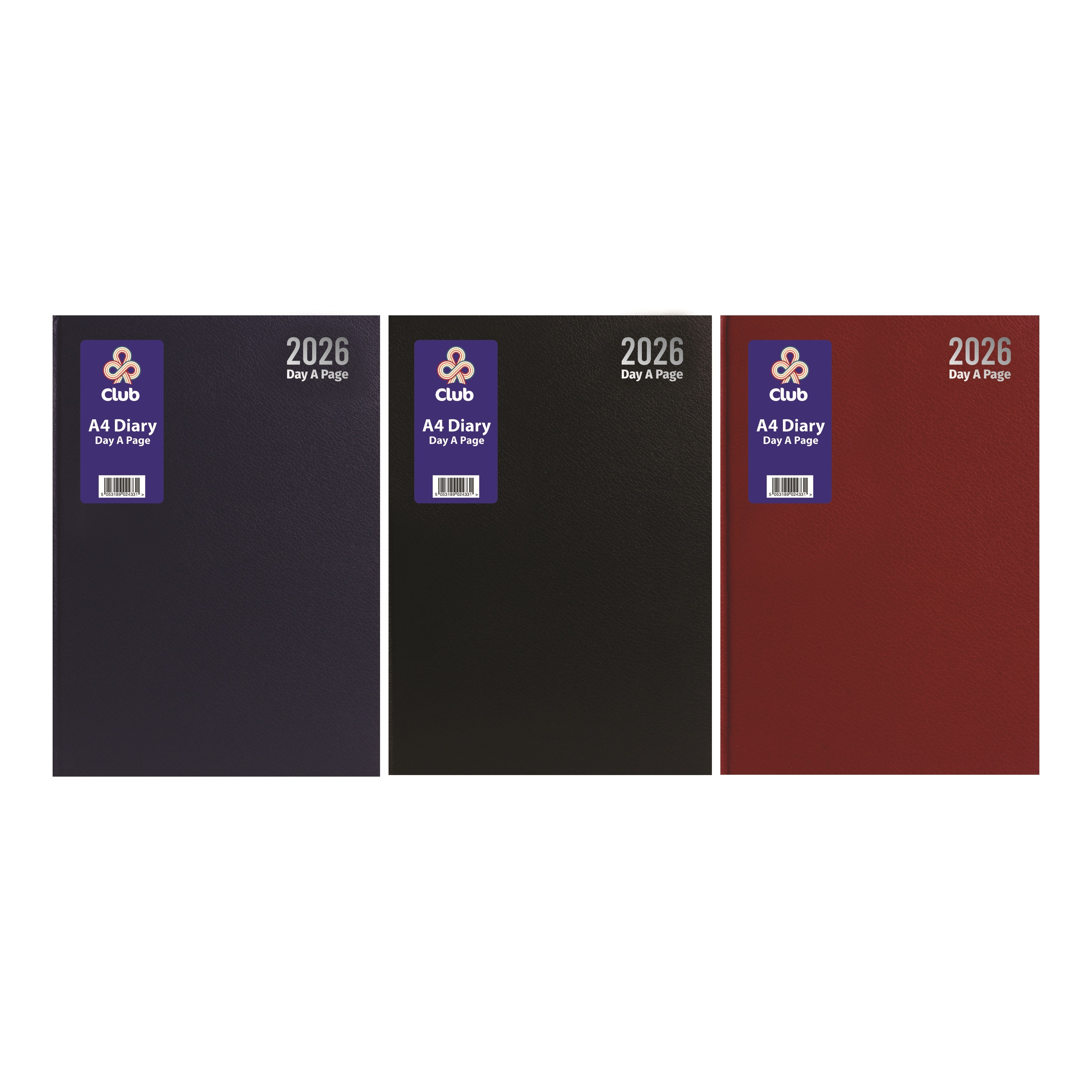 DESK DIARY,A4 Day To Page 3 Asst Cols 2026 [Splittable]