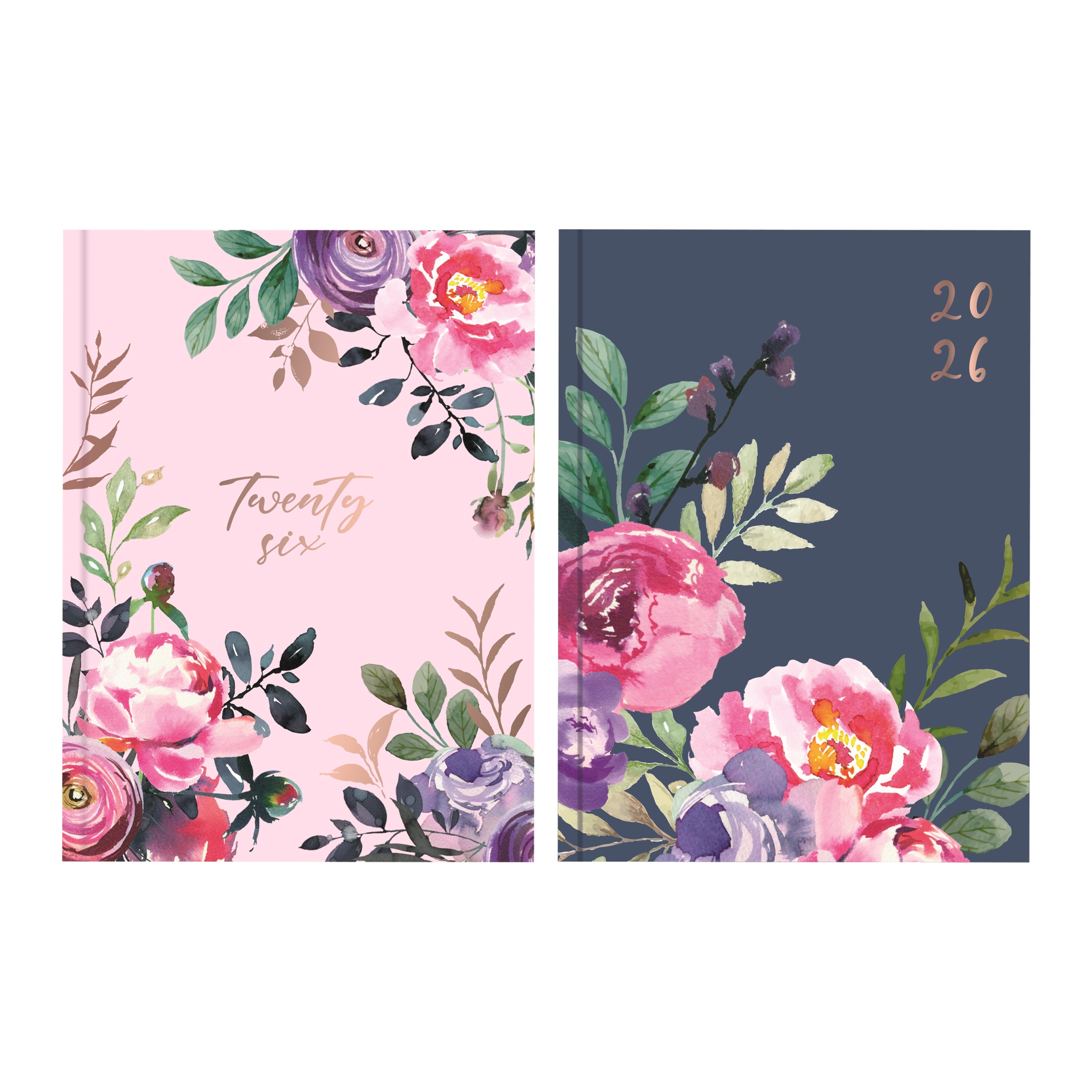 DESK DIARY,A5 Week To View Vintage Floral 2026 CDU [Packs Only]