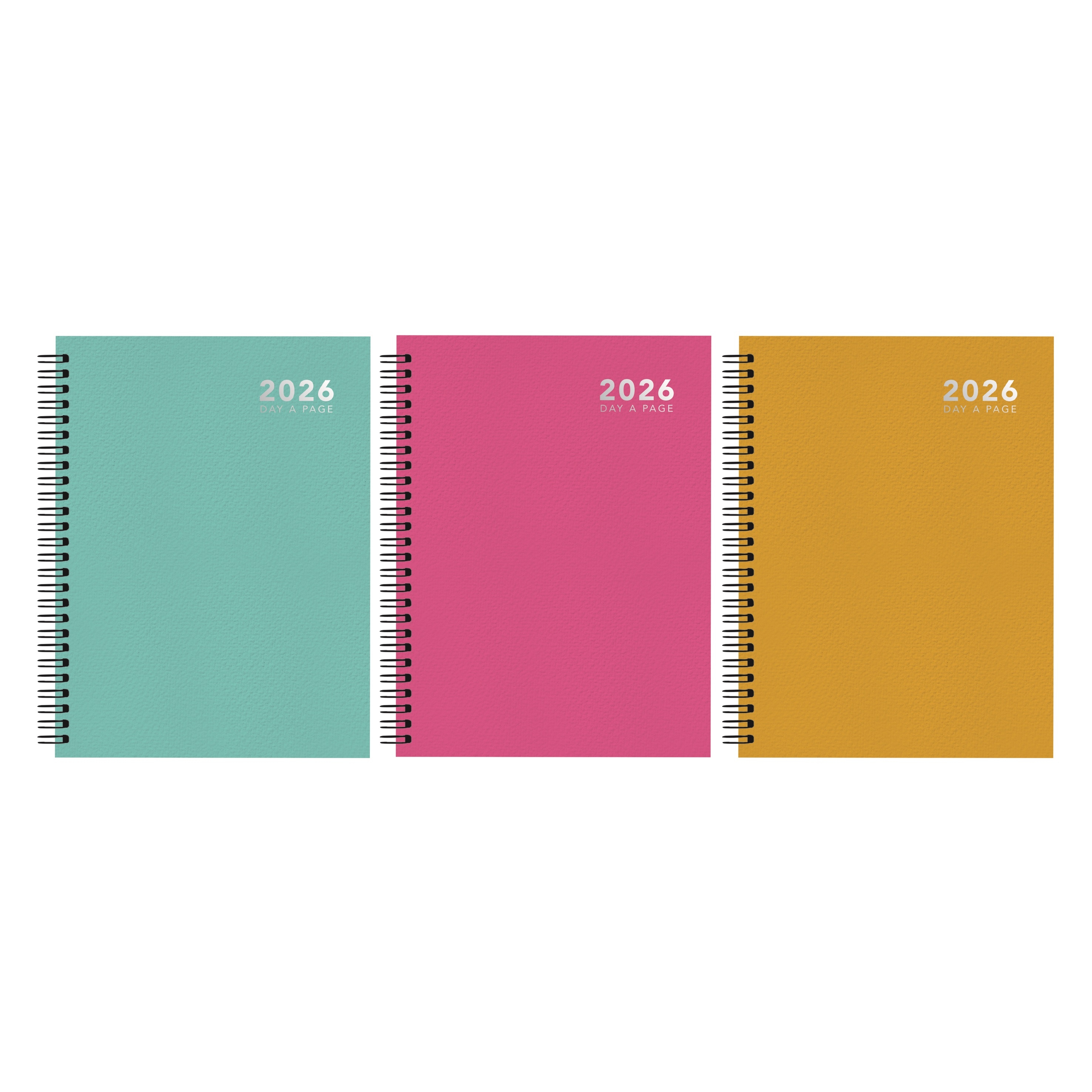 DIARY, A5 Brights, Day to Page Twin Wire 2026 CDU [Splittable]
