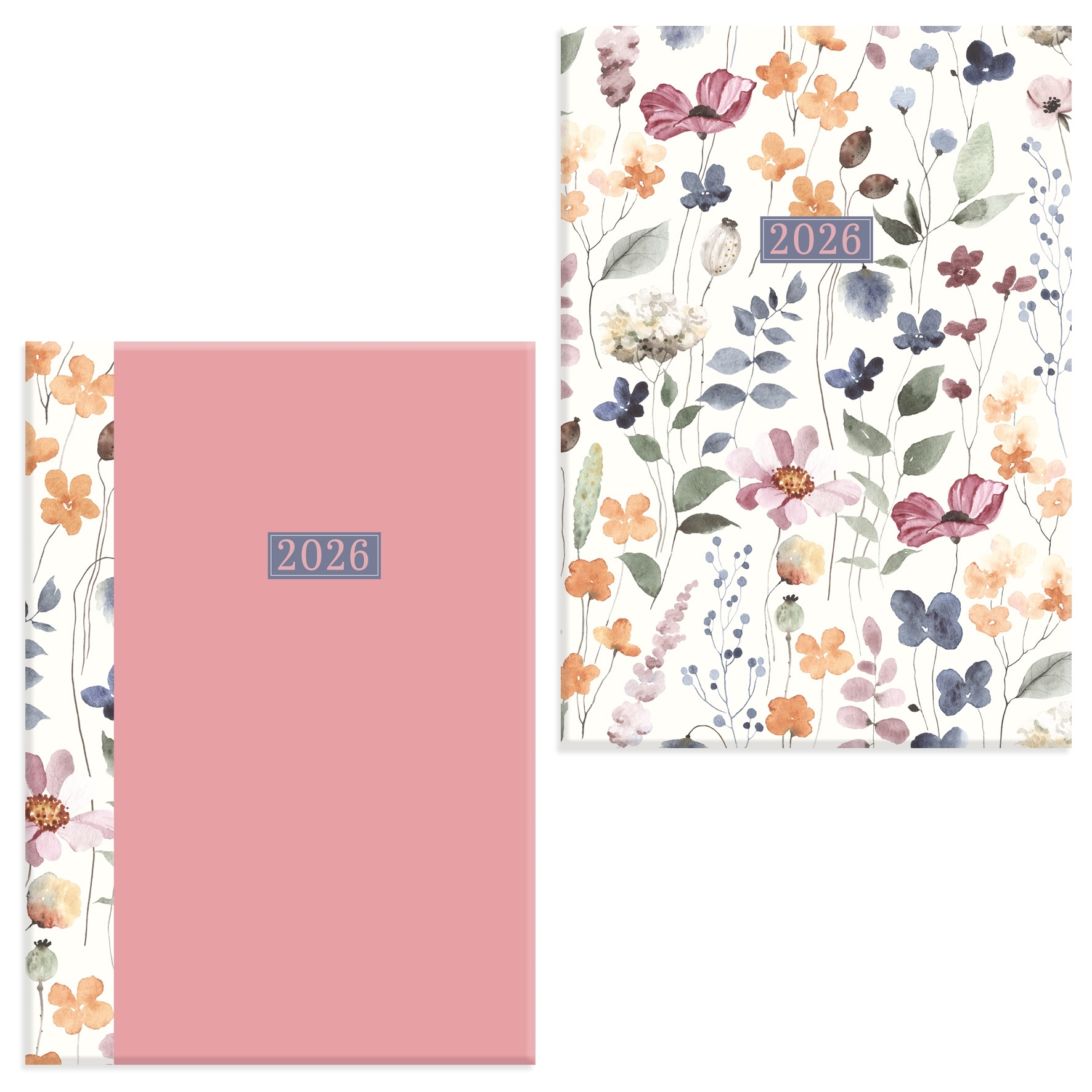 DESK DIARY,A5 Week To View Kraft Wild Bloom 2026 CDU [Packs Only]