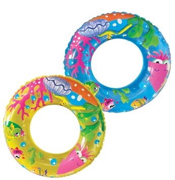 SWIM RING,Transparent Printed 24in (Ages 6-10) [Splittable]