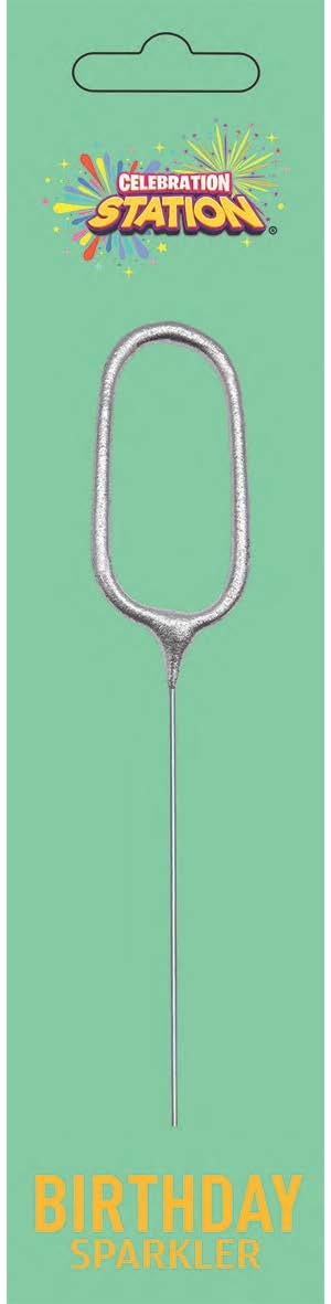 SPARKLER,Numeral 0 H/pk 7in [Packs Only]