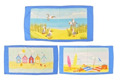 MICROFIBRE BEACH TOWEL, 3Asst In Bag (WASú6.99)