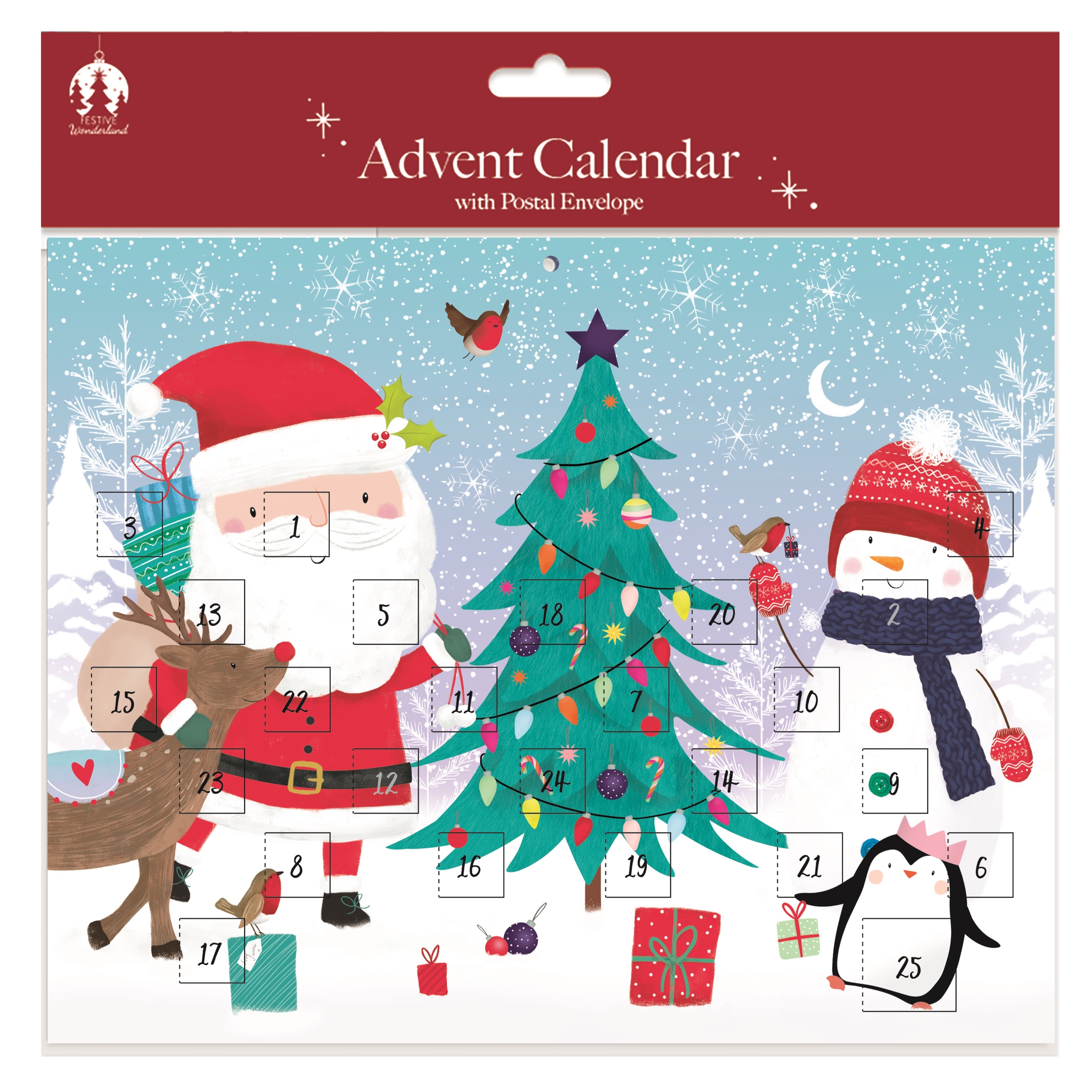 ADVENT CALENDAR,Cute Santa [Packs Only]