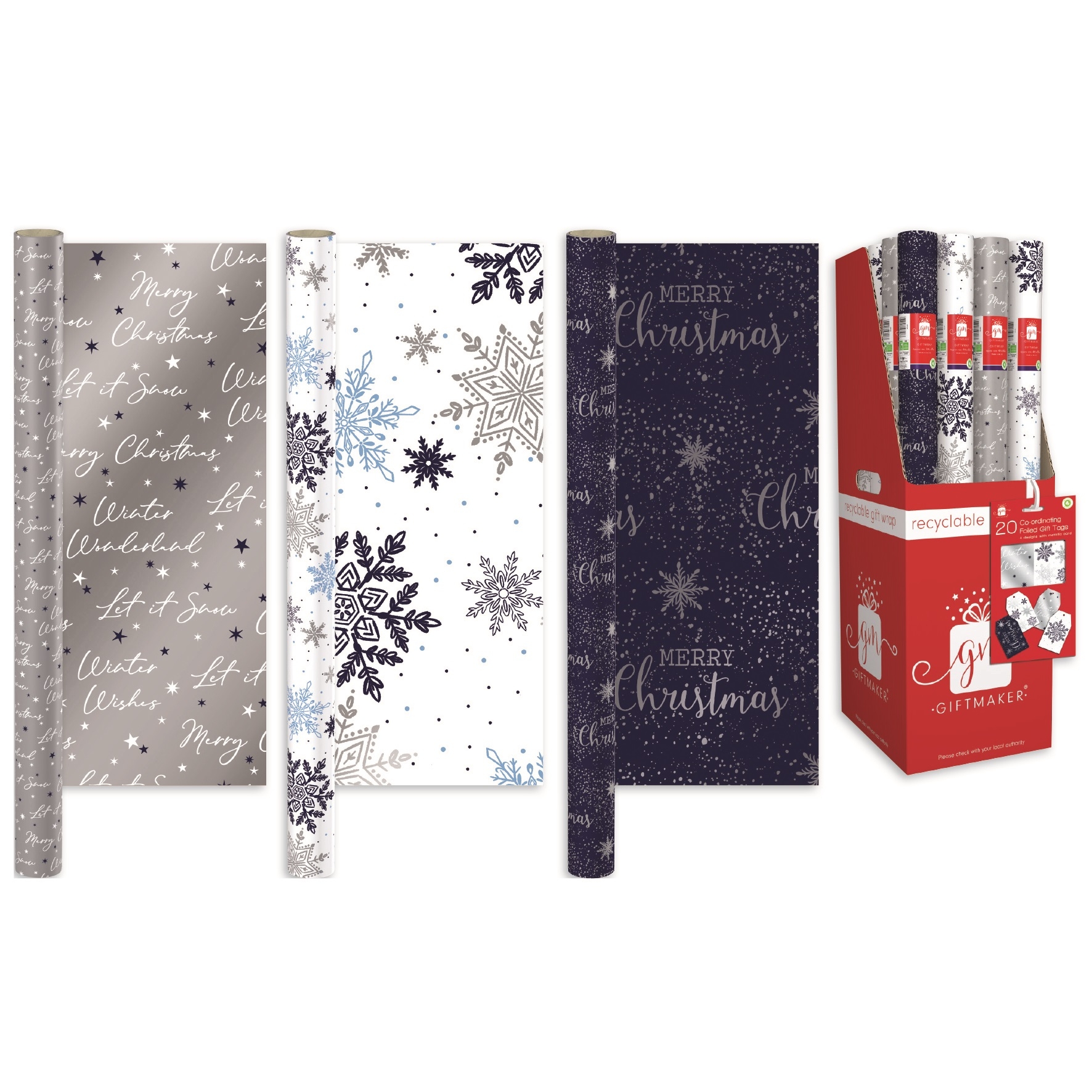 XMAS ROLLWRAP,4m Midnight Blue FDU [Packs Only]