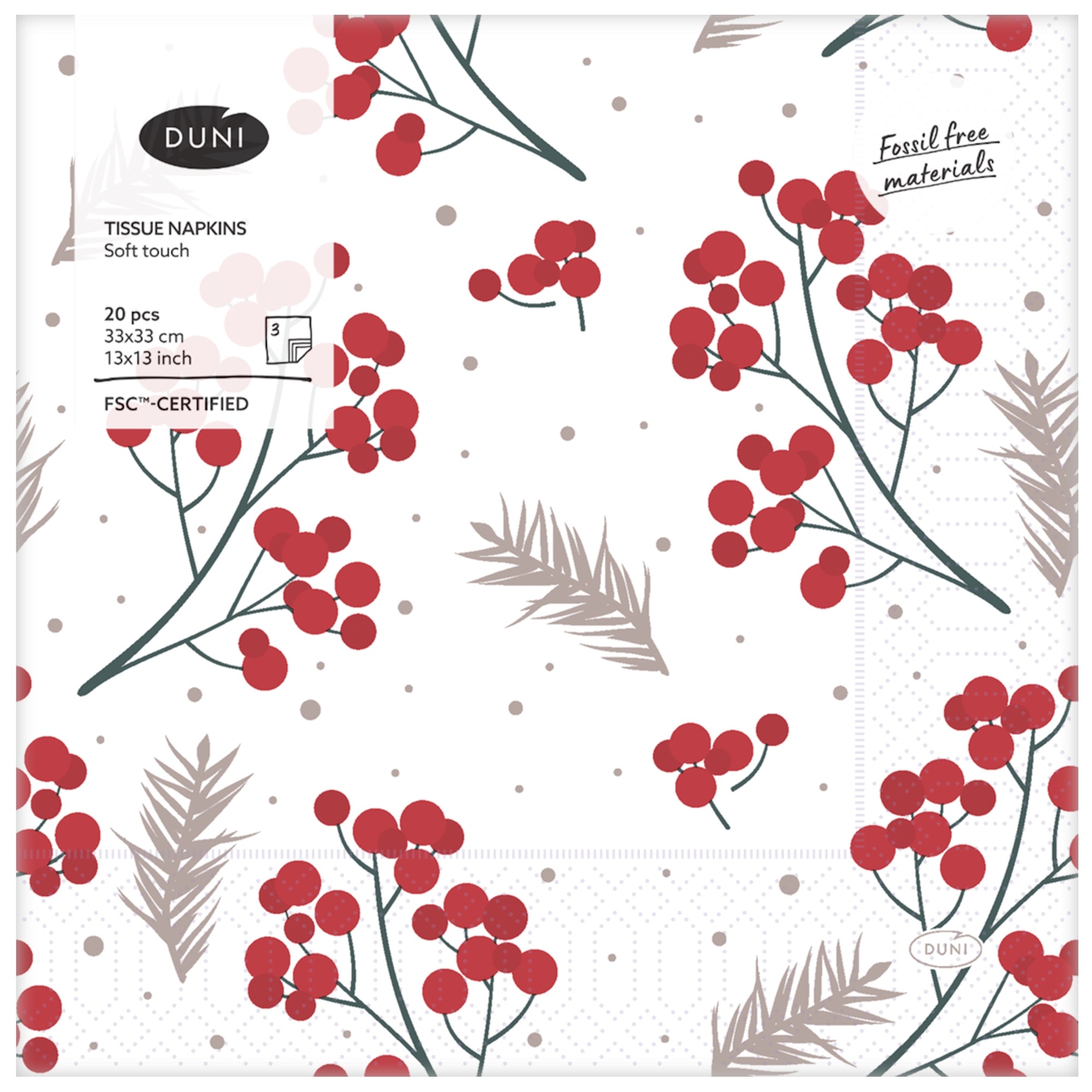 XMAS NAPKINS,33cm Asst.Designs 3 Ply 20`s Club Assortment. [Splittable]