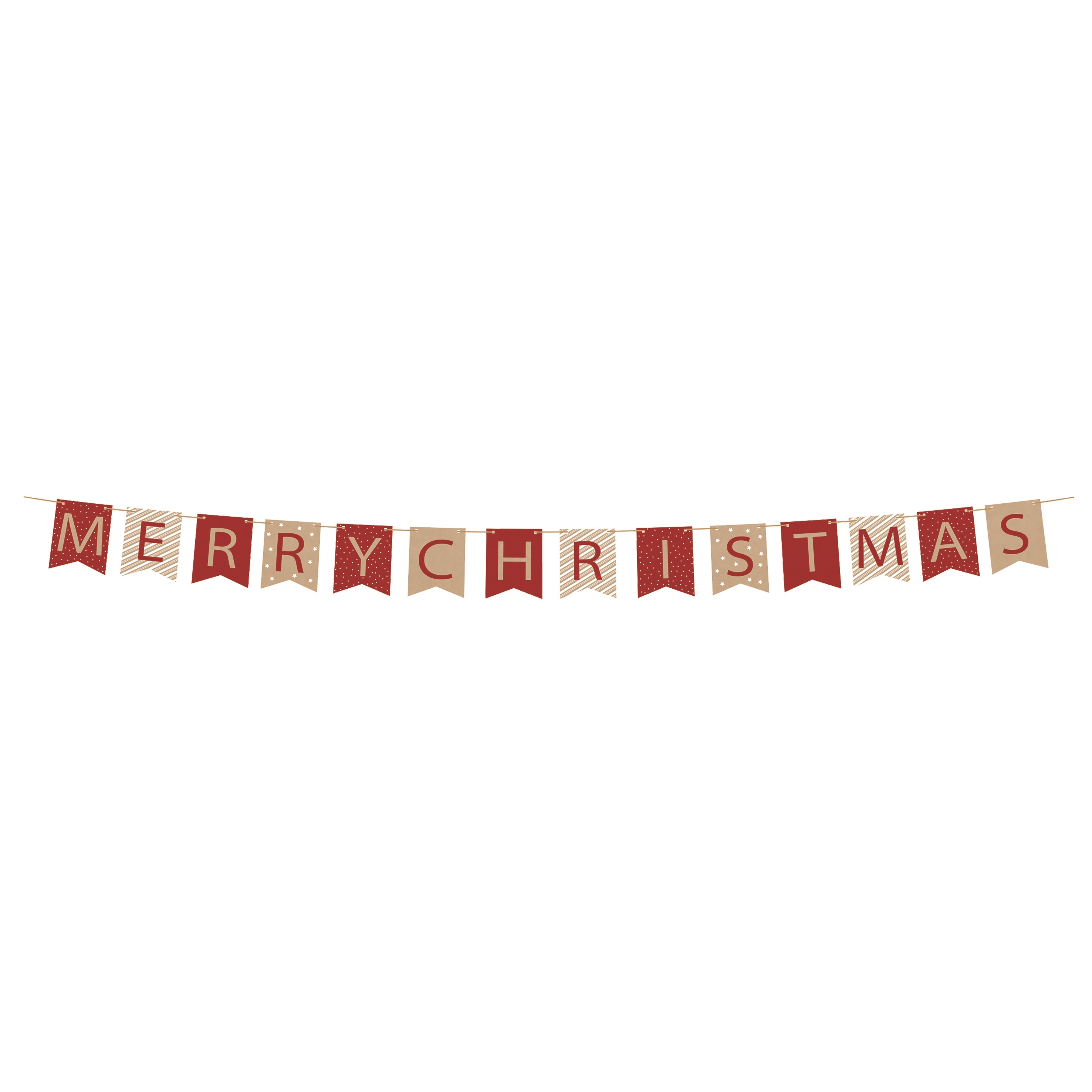 BANNER,Christmas Red & Gold 2.4m [Packs Only]