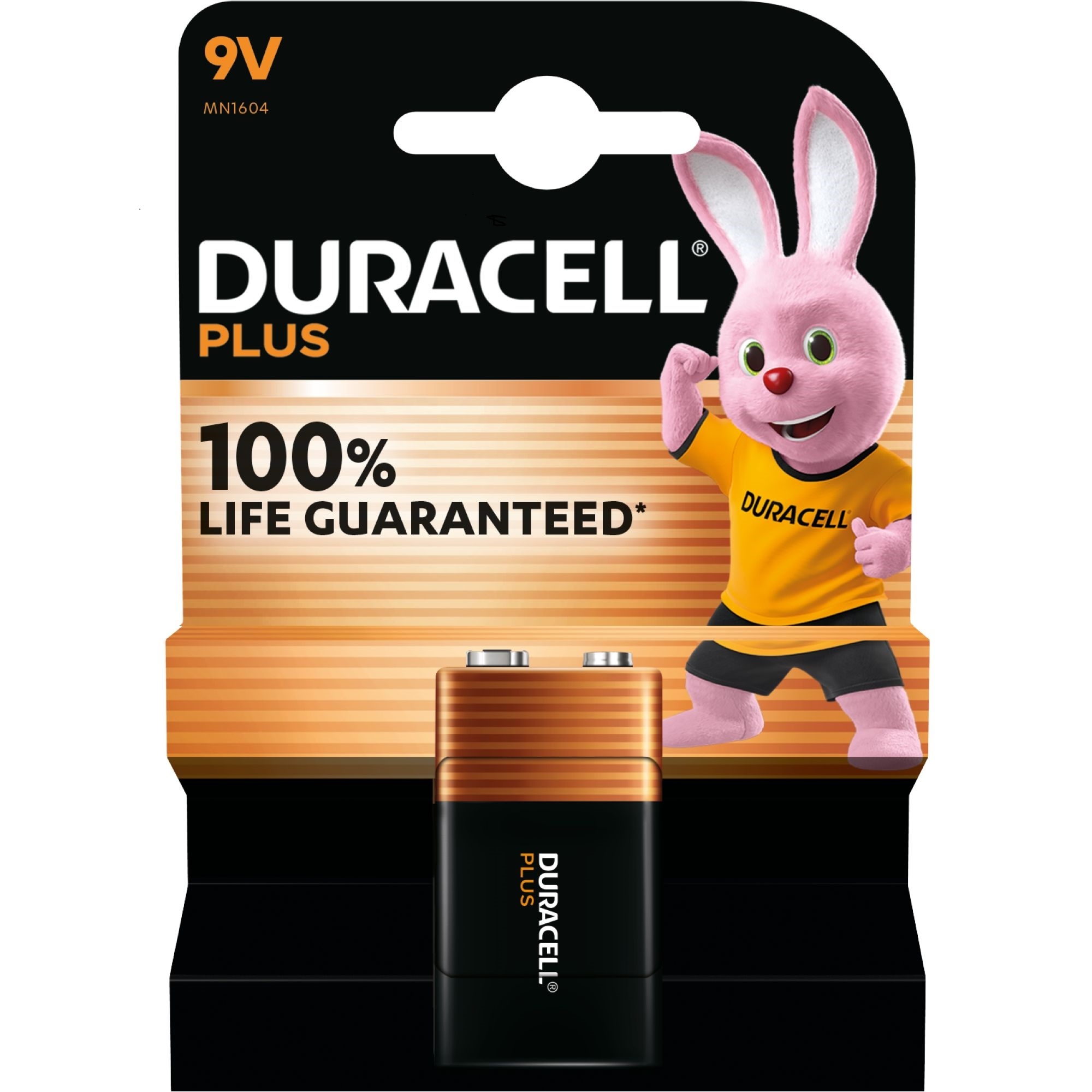 DURACELL PLUS Battery 9V I/cd [Splittable]