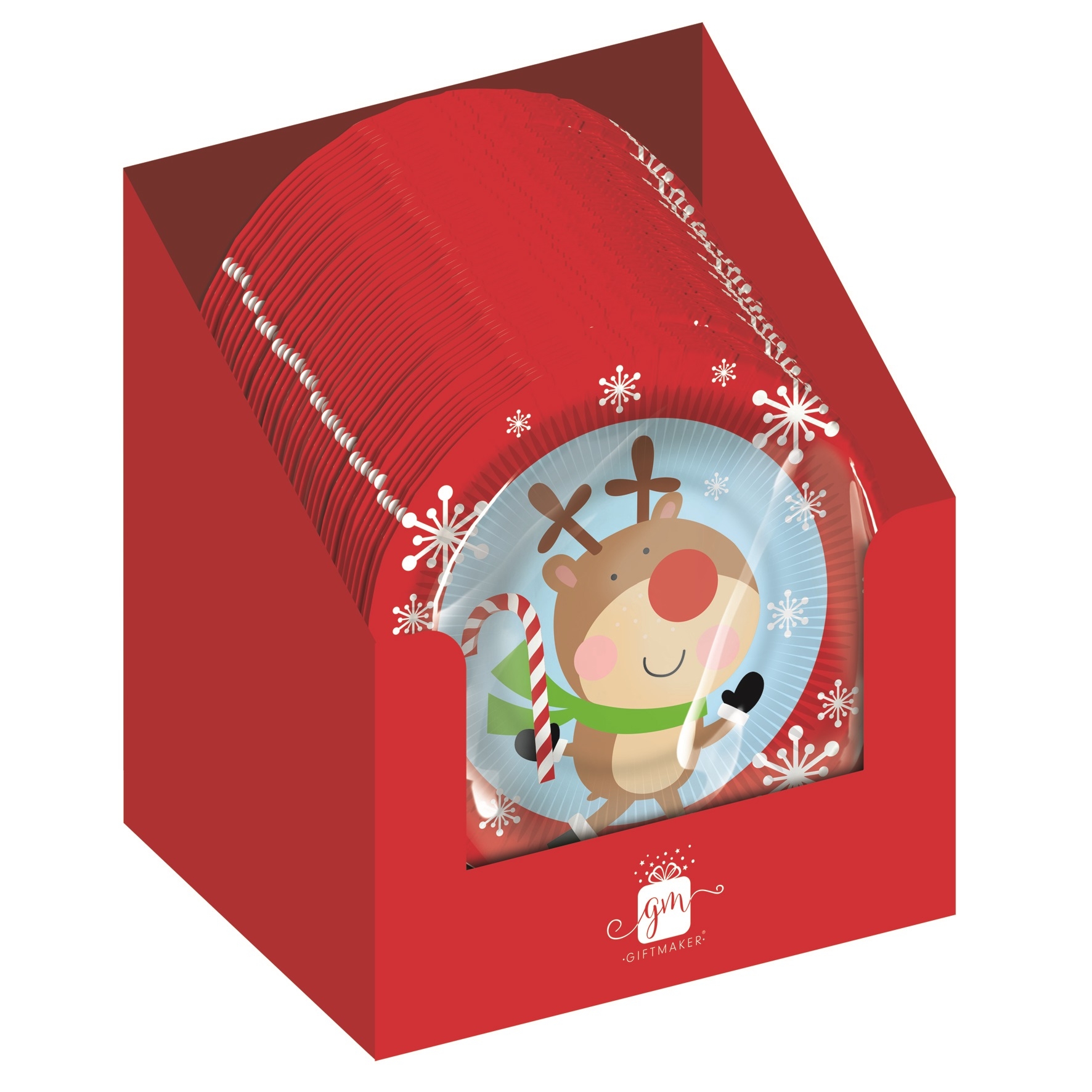 XMAS PAPER BOWLS, Snowman 16.5cm 6`s [Splittable]